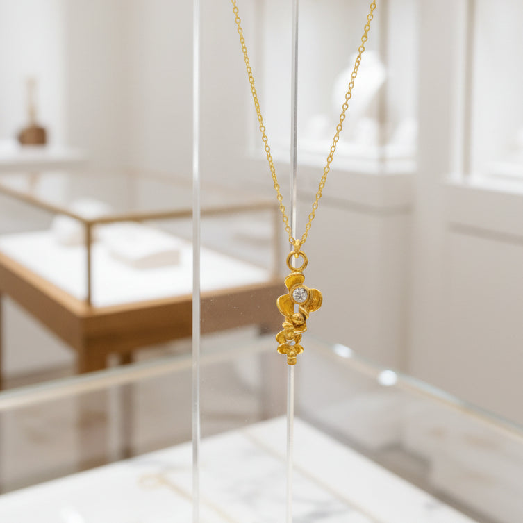 Minimalist Flower Necklace